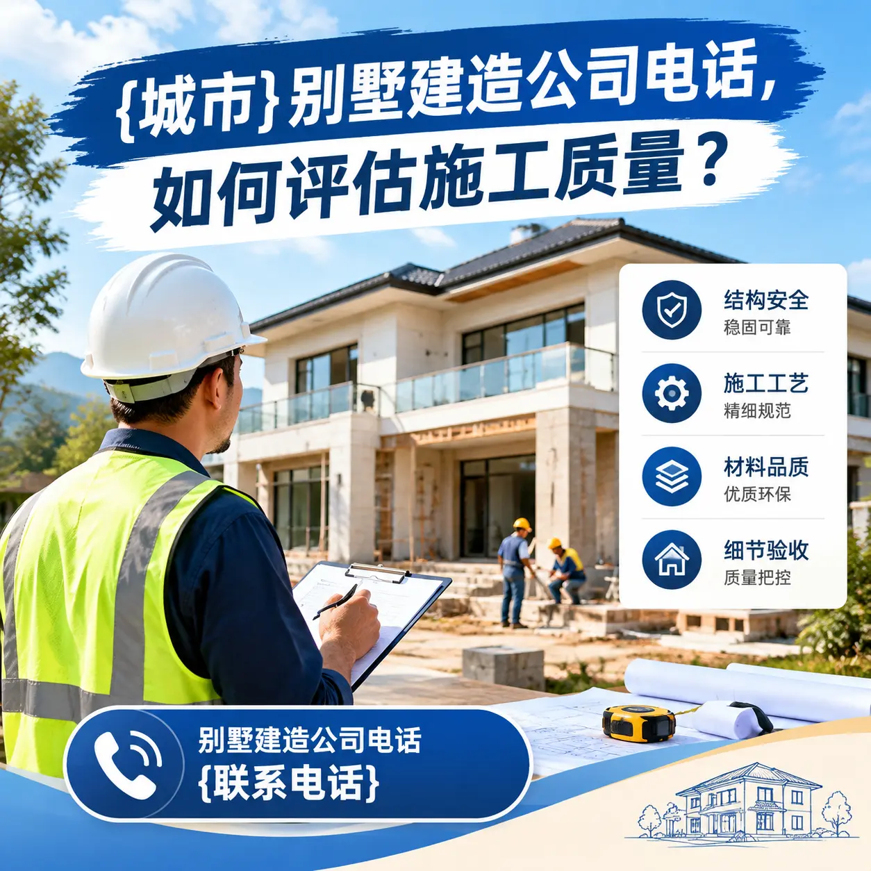 望谟别墅建造公司电话,如何评估施工质量?