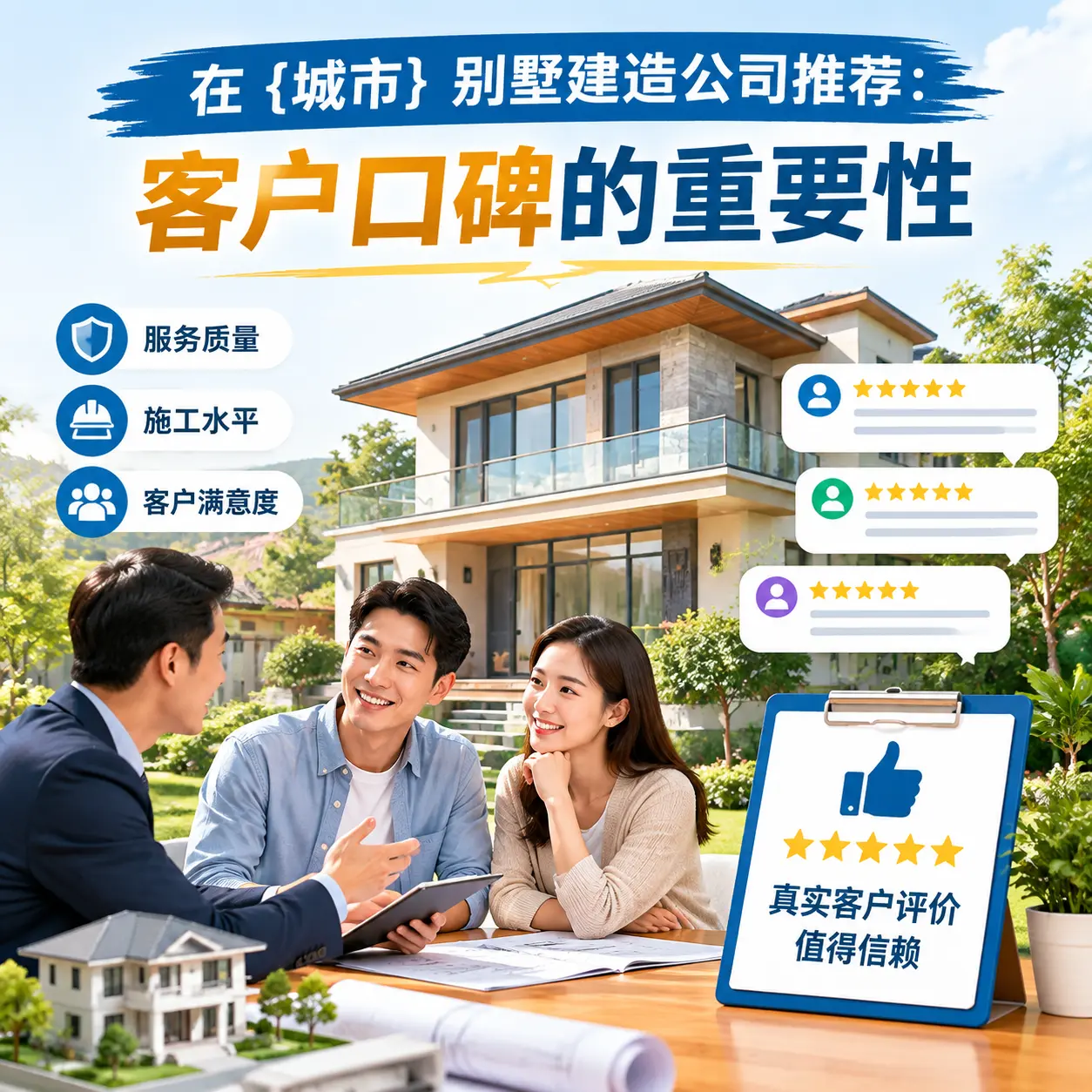 在 望谟 别墅建造公司推荐:客户口碑的重要性