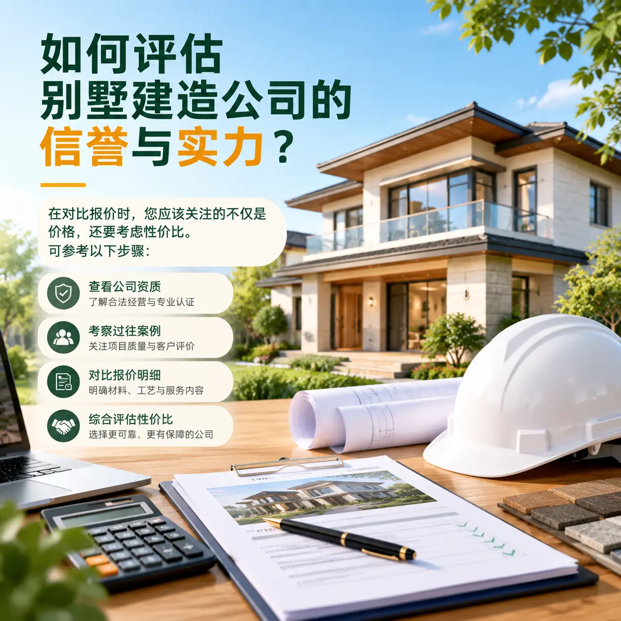 如何评估 望谟 别墅建造公司的信誉与实力?